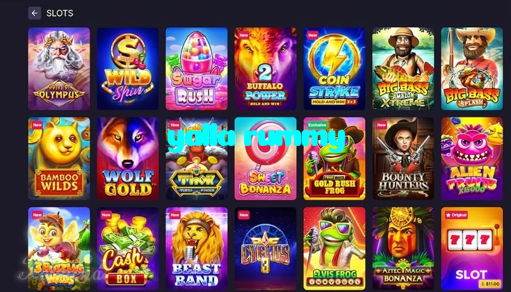 yalla rummy casino presented on mobile device in Pakistan with slots and live games